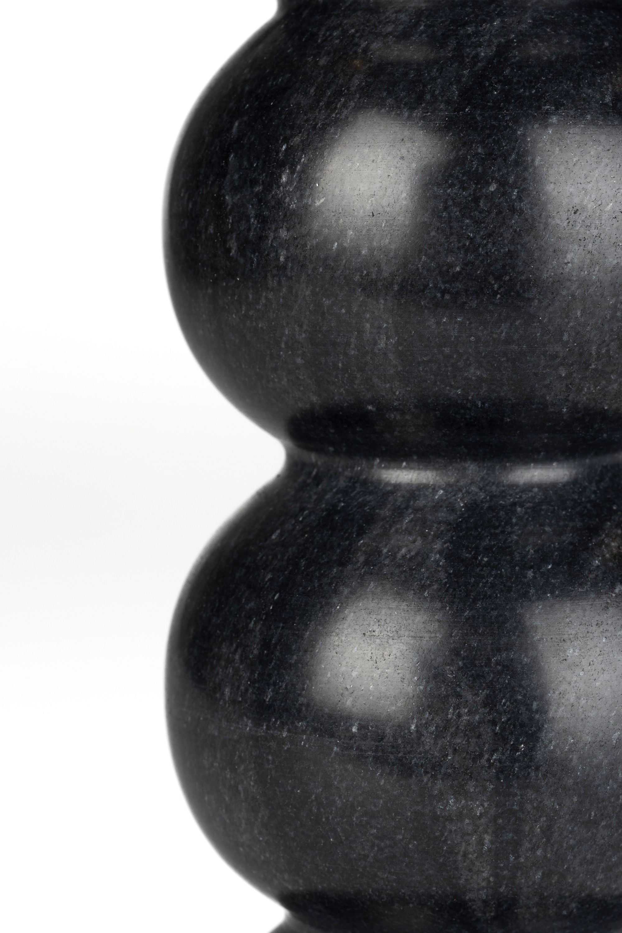 Zuiver Rome Black Marble Stacked Balls Candle Holder